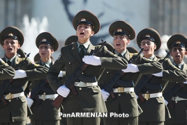Российские пограничники и армянские военные совместно готовятся к маршу 9 мая