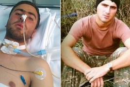 Раненого карабахского военнослужащего срочно прооперировали: Его перевод в Германию отложен