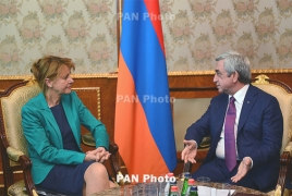 Президент Армении обсудил с вице-спикером Бундестага резолюцию о Геноциде армян