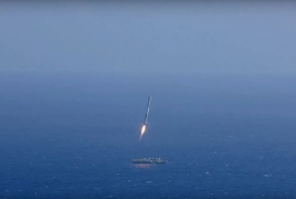 SpaceX successfully lands Falcon rocket at sea for third time