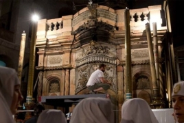 Армянская церковь участвует в реставрации храма Гроба Господня в Иерусалиме