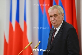 Президент Чехии предложил парламенту обсудить вопрос признания Геноцида армян