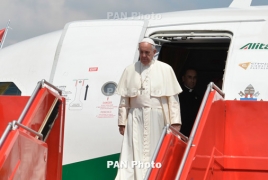 Pope Francis arrives in Armenia (Updating)