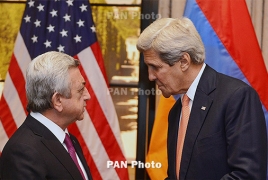 Armenia's Sargsyan, U.S.' Kerry talk Karabakh over the phone