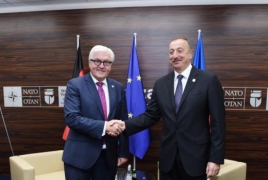 Azeri leader, German Foreign Minister discuss Karabakh settlement