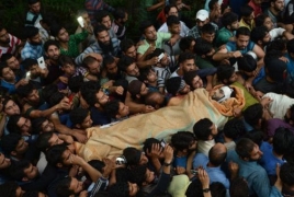 Kashmir clashes over militant leader leave 30 dead