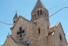 Armenian church windows break in Aleppo rocket attack