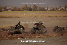Karabakh army holding multi-level staff exercise