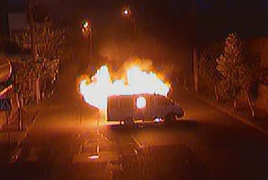 «Սասնա ծռերն» այրել են ոստիկանական մեքենա
