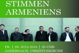 «Овер-Септет» камерного хора Армении выступит с концертами  «Спасибо, Германия!»