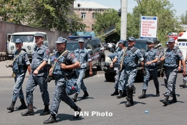 Yerevan standoff: Gunmen shoot police officer dead