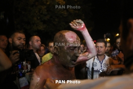 Self-immolation attempt amid Yerevan rally
