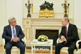 Sargsyan, Putin to talk political interaction, regional issues in Moscow