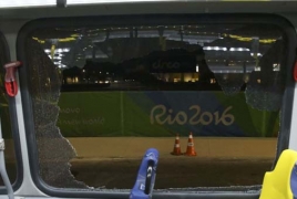 Rio Olympics media bus attacked on highway