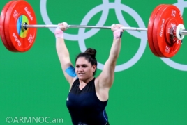 Weightlifter Sona Poghosyan gains 3rd spot in Rio Olympics Group B
