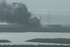Ракета-носитель Falcon 9 взорвалась во время тестирования на стартовой площадке