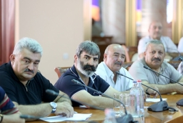 Armenian Defense Minister meets Karabakh volunteers