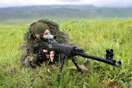 Снайперы российской военной базы в Армении приступили к учебным «дуэлям» в горах