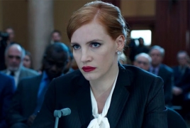 Jessica Chastain takes on gun control issue in “Miss Sloane” teaser