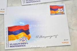 HayPost cancels two fresh stamps for 25-year-old independent Armenia