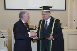 Тигран Саркисян получил звание Почетного доктора СПбГЭУ