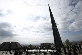 French MP plants tree at Armenian Genocide memorial