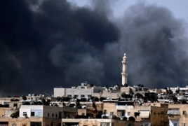 Barrel bombs “hit largest hospital in rebel-held Aleppo”