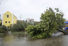 Hurricane Nicole roars across Bermuda, moves into Atlantic