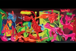 Peter Saul painting sets world record at Leslie Hindman Auctioneers