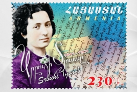 HayPost dedicates new stamp to first Armenian female writer, public figure