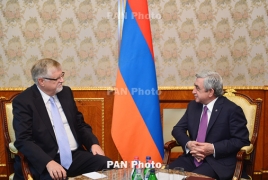 Саргсян – Спецпредставителю ЕС: Армения продолжит конструктивные шаги для установления мира в регионе