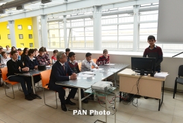 Президент Армении побывал на открытии Ванадзорского технологического центра