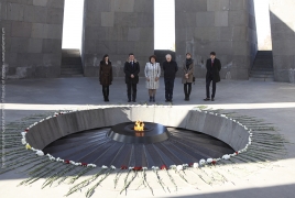 Глава консервативной группы ПАСЕ почтил память жертв Геноцида армян в  Цицернакаберде