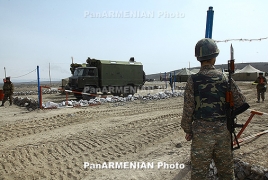 На российской военной базе в Армении проходят занятия по безопасности военной службы