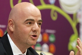 FIFA chief Infantino wants video referees at 2018 World Cup