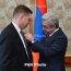 Серж Саргсян наградил Томаса Шульца за вклад в дело развития горнодобывающей промышленности Армении
