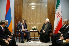 Карапетян предложил Роухани расширить деятельность иранских компаний в Армении