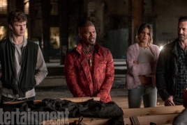 1st look at Ansel Elgort and Jamie Foxx in “Baby Driver”