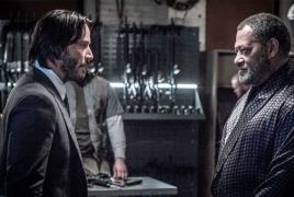 Keanu Reeves, Laurence Fishburne in new “John Wick: Chapter 2” pic