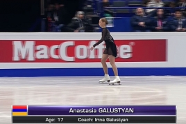 Armenian figure skater takes 12th spot at European Championships