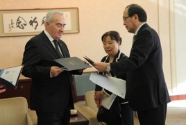 Галуст Саакян в Японии договорился об углублении отношений между Хиросимой и Ереваном