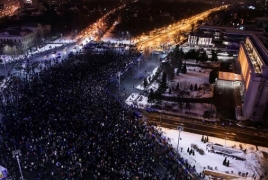 Romanians stage mass protests for fifth day in a row