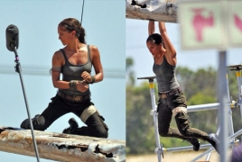 First “Tomb Raider” on-set pics reveal Alicia Vikander as Lara Croft