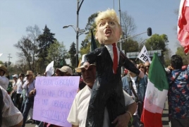В Мексике протестуют против планов Трампа построить стену на границе