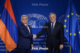 Серж Саргсян осудил объявление в розыск Азербайджаном депутатов Европейского парламента