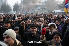 На площади Свободы в Ереване проходит митинг блока АНК и НПА