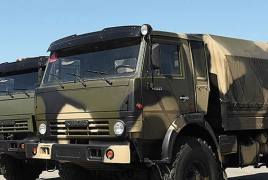 Более 500 военных ЮВО учатся водить спецтехнику в  горах Армении