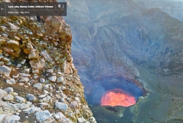 Google Street View offers a look into an active volcano
