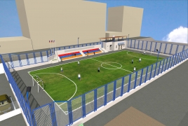 «Հայաստան» հիմնադրամը Ստեփանակերտում ձեռքի գնդակի մարզահրապարակ է կառուցում