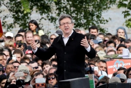 Far-left candidate Melenchon draws big crowd ahead of French elections